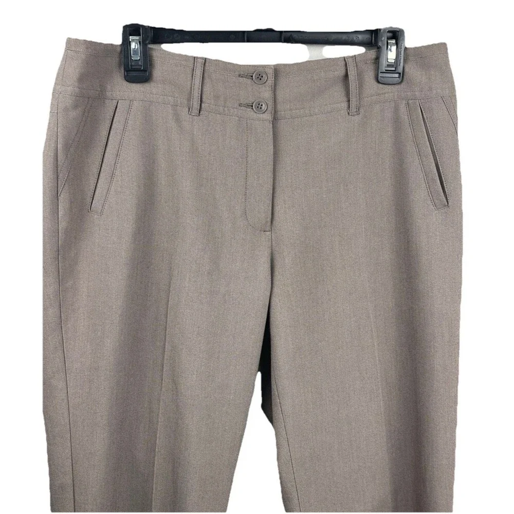 Tribal Women's Brown Stretch Pants Size 10 Core Office Workwear Minimalist